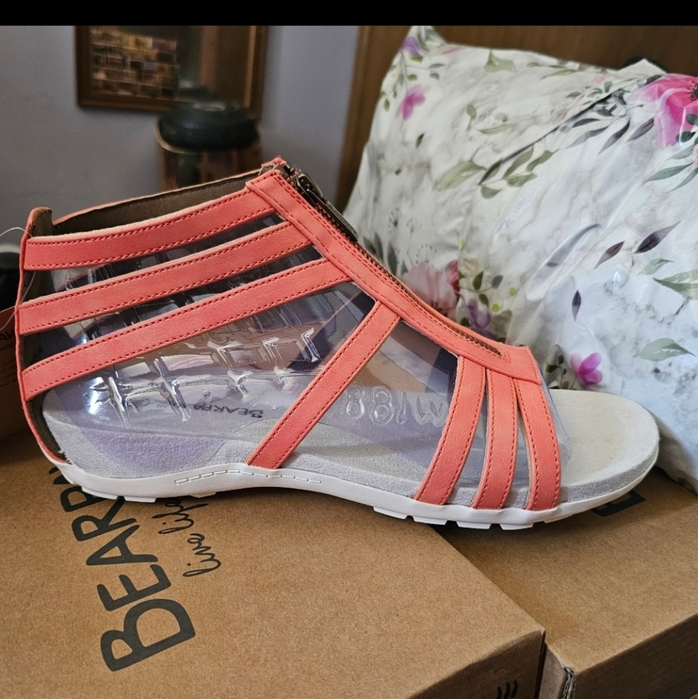 BearPaw Women's Coral Zipper Sandals - Picture 2 of 6